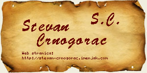 Stevan Crnogorac vizit kartica